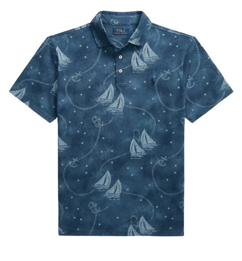 Polo Ralph Lauren Polo Shirt Sailing Yacht Boat Indigo Mens XL NWT$138